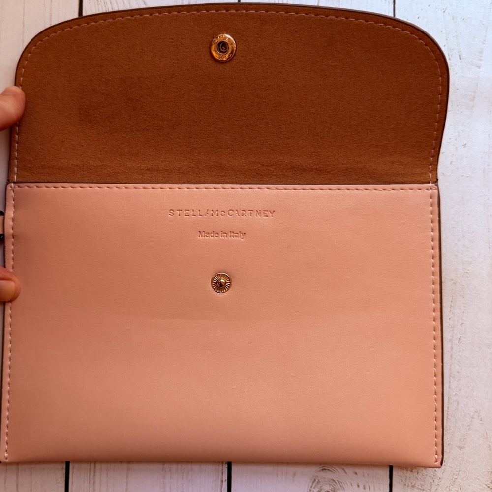 Stella McCartney | Dusty Pink Vegan Leather Wristlet/Clutch - Picture 5 of 10